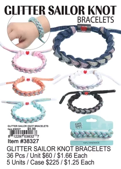 Glitter Sailor Knot Bracelets